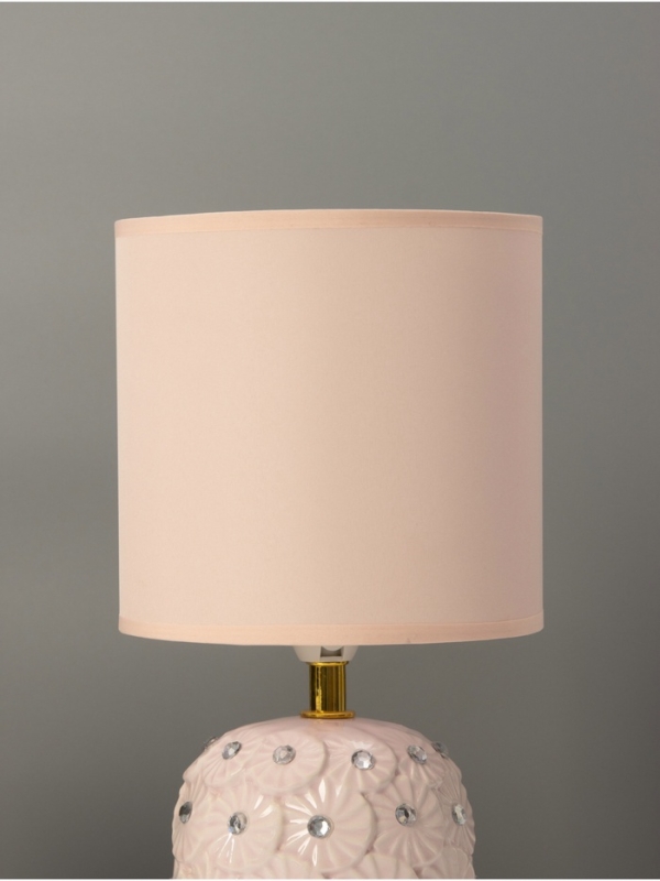 Лампа настольная "Букет" 1х40Вт Е14 розовый 14,5х14,5х30см МОДЕЛЬ:
