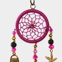 Брелок ловец снов, 17 см, фиолетовый
