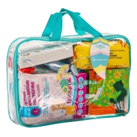 Сумка в роддом готовая &laquo;Нежность&raquo; с базовым наполнением, размер 36х25 см, 8 предметов, Mum&Baby