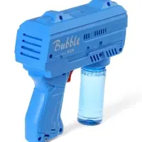 Генератор мыльных пузырей &laquo;Пистолет&raquo;, световые эффекты, работает от батареек, синий