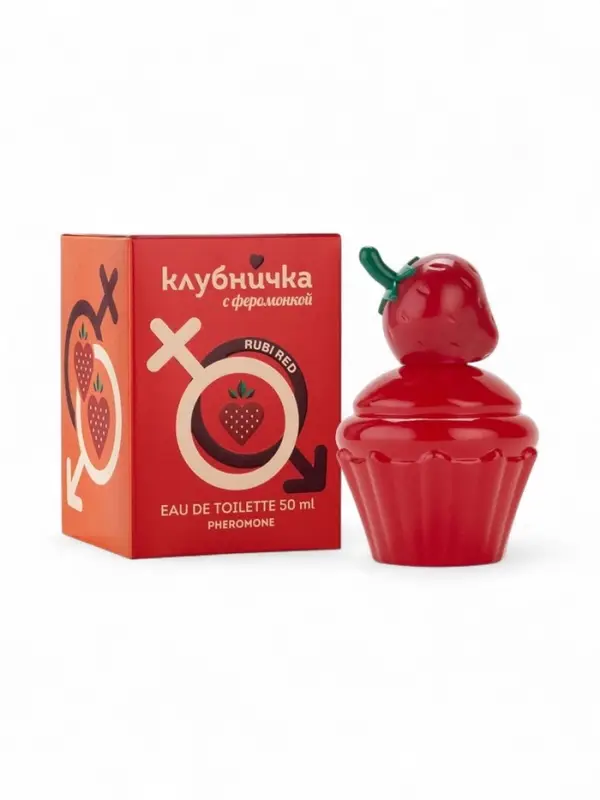 Туалетная вода женская Клубничка С Феромонкой Rubi Red, 50 мл