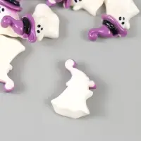 Декор для творчества пластик "Привидение в шляпе" 3х2,1х0,6 см