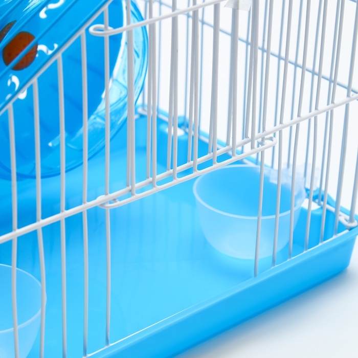 Клетка для грызунов укомплектованная RT-2t, 22 х 16 х 20 см, голубая (фасовка 30 шт)