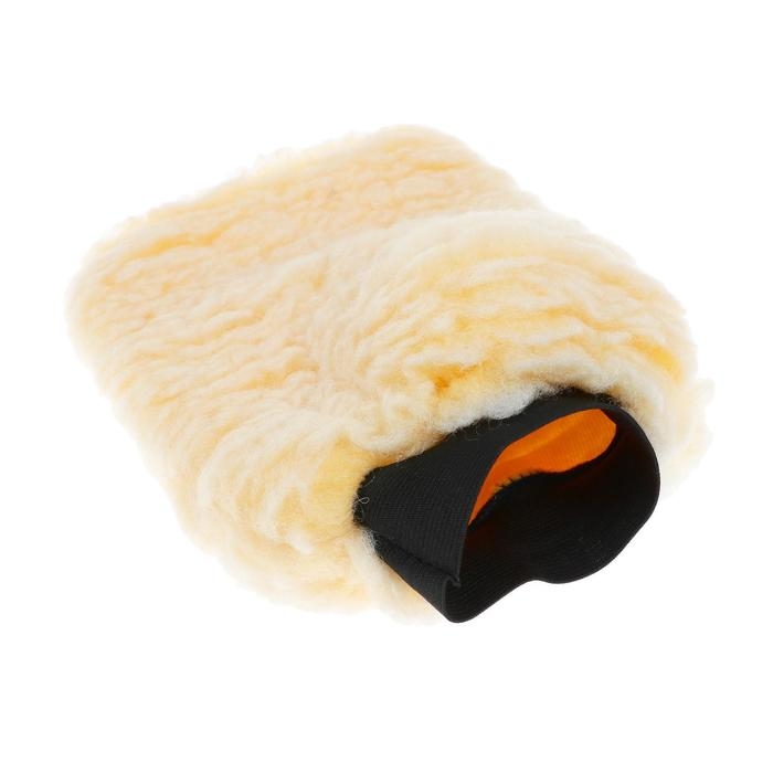 Варежка для полировки авто 28&times;19 см, искусственный мех