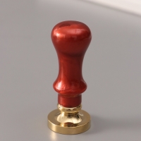 Печать для сургуча с пластиковой ручкой "Венок с буквой U" 2,5х2,5х6,3 см