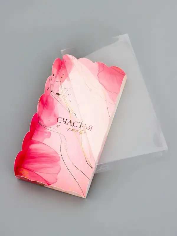 Коробка для печенья, &laquo;Счастья и любви&raquo;, 10.5&times;20&times;3 см