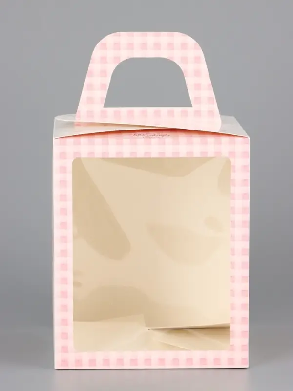 Коробка подарочная пасхальная с окном &laquo;Пасхальный букет&raquo; 15&times;15&times;18 см