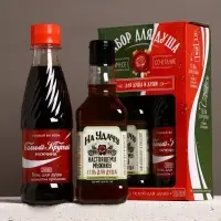 Подарочный набор &laquo;Для душа и души&raquo;, гель для душа во флаконе виски и гель для душа кола, 2х250 мл, Чистое счастье