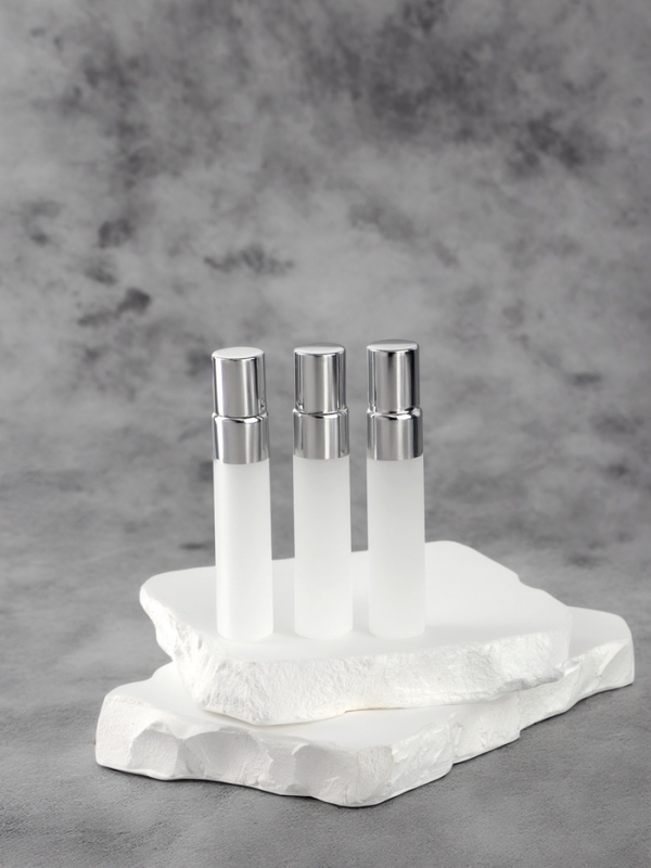 Флакон для парфюма, с распылителем, стеклянный, 5 мл, фасовка - 3 шт, цвет серый