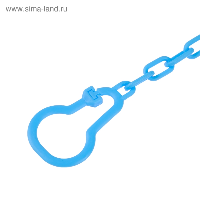 Держатель для соски - пустышки &laquo;Счастливый малыш&raquo;, на цепочке, цвет синий