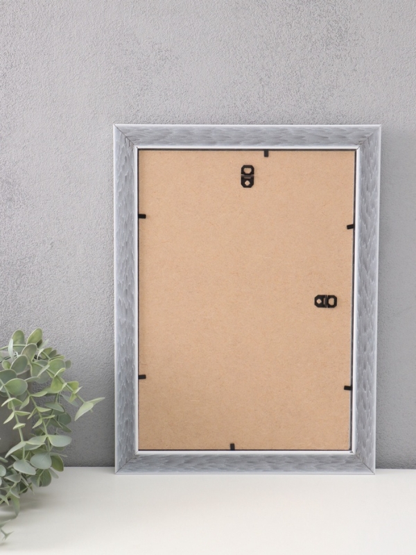 Фоторамка пластик "МИРАМ" 21х29,7 см (A4), белый с золотом