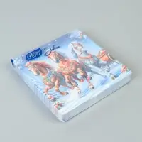 Салфетки бумажные трёхслойные &laquo;Зимняя тройка&raquo;, 33х33, 20 шт