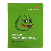 Тетрадь А5, 48 листов клетка Лягушонок ПЕПЕ. Выпуск №1, обложка мелованный картон, скругленые углы, блок 65 г/м2, 5 видов МИКС