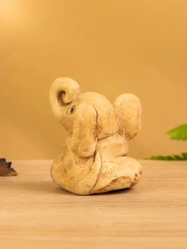 Сувенир &laquo;Слоненок&raquo;, 7&times;6.5&times;5 см, керамика, бежевый