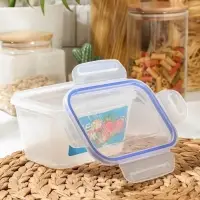 Контейнер пищевой с герметичной крышкой, 770 мл, прозрачный. крышка микс