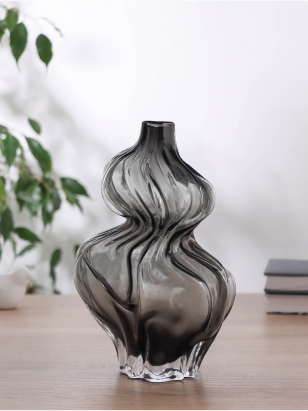 Ваза стекло настольная "Одри" d-2.5 см, h-26х12,5 см