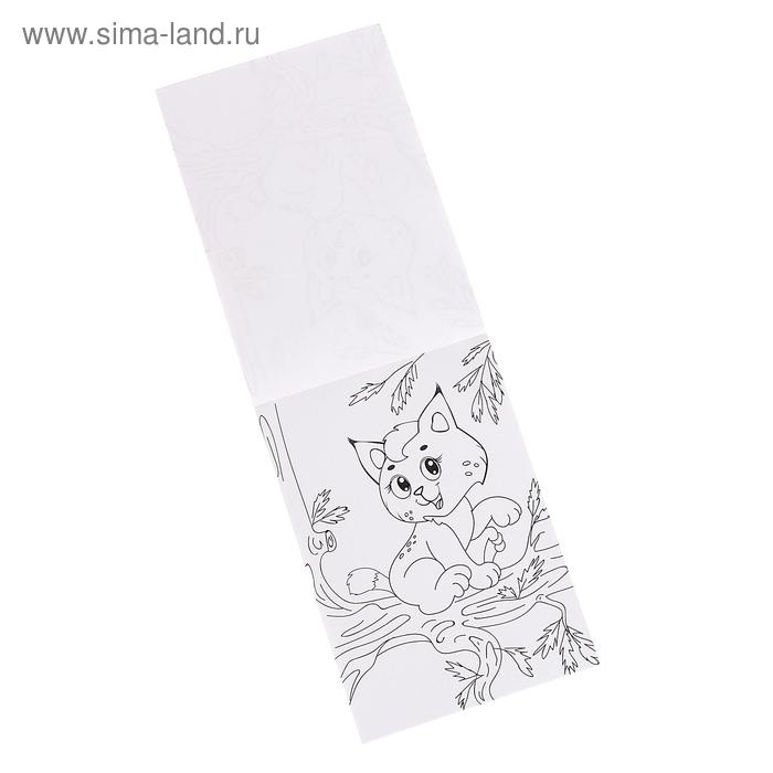 Комплект раскрасок 100 листов &laquo;Лесные жители&raquo;