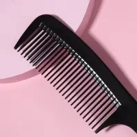 Расчёска, 19 (&plusmn;1) &times; 4.5 см, чёрная