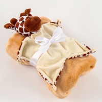 Набор подарочный: Комфортер 27 см + плед 71х125 см, &laquo;Жираф&raquo;