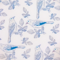 Блюдо "Синие птицы" дерево манго 25,5х25,5х6 см