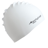 Шапочка для плавания силиконовая 56 гр, цвет белый