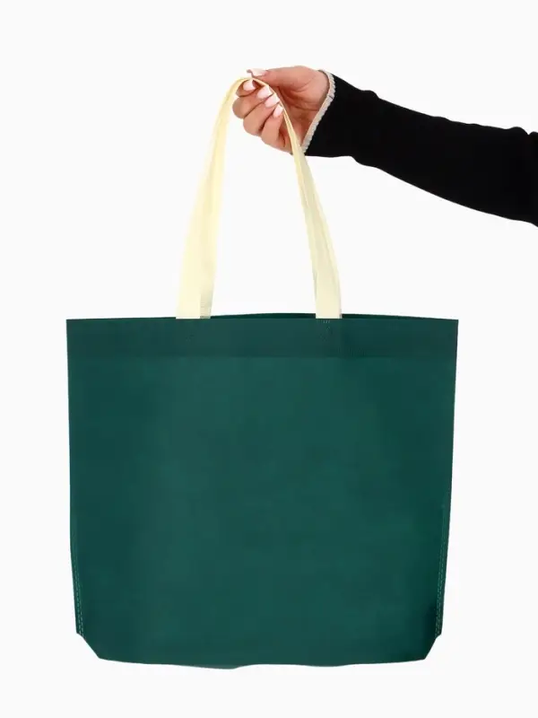 Пакет с петлевой ручкой, сумка - шопер &laquo;Эко&raquo;, 38&times;32&times;10 см, изумрудный