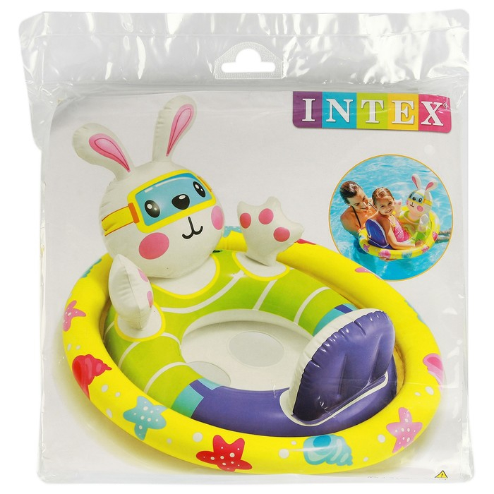 Круг для плавания &laquo;Зверюшки&raquo;, с сиденьем, от 3-4 лет, цвет МИКС, 59570NP INTEX