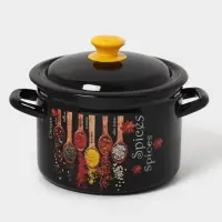 Кастр.цил.борт. 4л (корич.)Карри