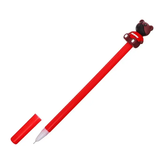 Ручка - прикол гелевая &laquo;Стильный медведь&raquo;, синий стержень, МИКС