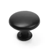 Ручка кнопка WAVE ТУНДРА РК120BL, черная