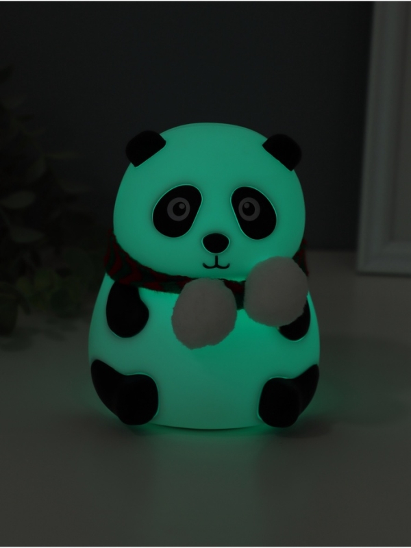 Ночник антистресс "Панда в шарфе" 2Вт LED RGB USB 10,5х10х13,5см