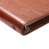 Органайзер на кольцах, C6, с хлястиком, 80л, линия, к/зам, Коричневый