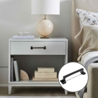 Ручка-скоба CAPPIO RSC038, цинк, м/о 96 мм, цвет черный, 4 шт.