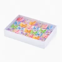 Кольцо &laquo;Выбражулька&raquo; бабочка в цветах, форма МИКС, цветное, безразмерное