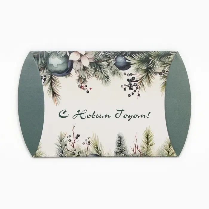 Коробка подарочная новогодняя складная &laquo;Украшение на ёлку&raquo; 11&times;8&times;2 см