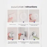 Набор крючков металлических на вакуумной присоске 2 шт, цвет черный