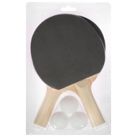 Набор для настольного тенниса BOSHIKA Training: 2 ракетки, 3 мяча, 1 звезда