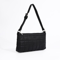 Сумка-багет на молнии, цвет чёрный