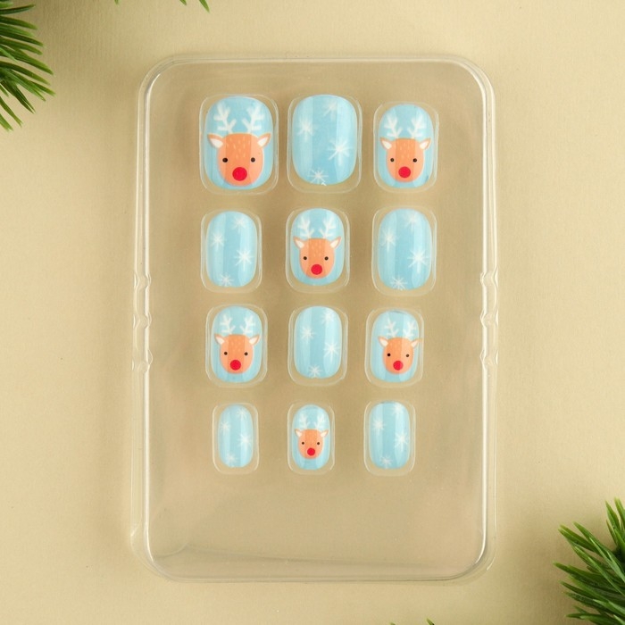 Детские накладные ногти на новый год &laquo;Приключения&raquo;, 12 шт