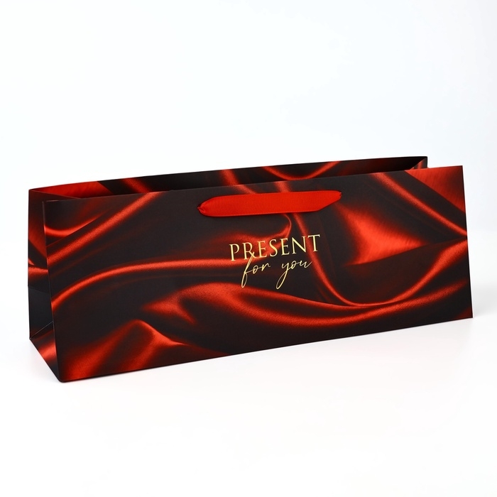 Пакет под бутылку горизонтальный &laquo;Тебе подарок&raquo;, 36 &times; 10 &times; 13 см