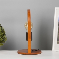 Лампа настольная BayerLux ЭКО "Клот" 1х40Вт Е27 коричневый 17х17х30см