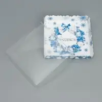 Коробка для кондитерских изделий с пластиковой крышкой &laquo;Волшебных праздников&raquo;, 15 х 15 х 3 см