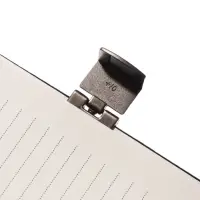 Ежедневник недатированный формат А5, с хлястиком, 80л, линия, пвх, Черный