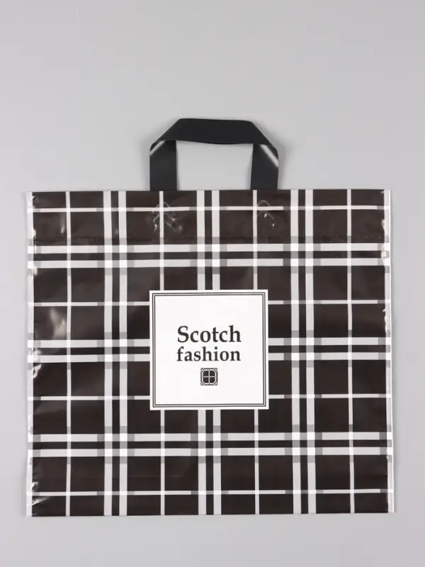 Пакет "Скотч", полиэтиленовый с петлевой ручкой, 40 х 36 + 3 см, 110 мкм