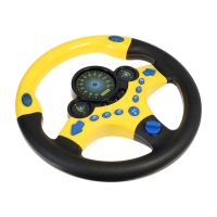 Руль музыкальный "Cупер водитель", свет и звук , работает от батареек В ПАКЕТЕ