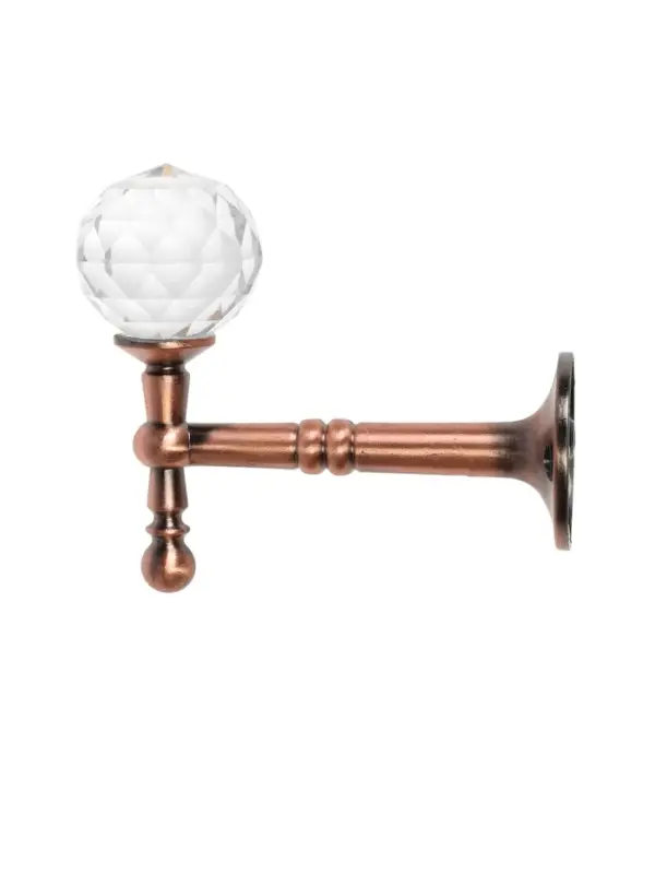 Крючок - держатель для штор на стену CAPPIO KS043, металлический, цвет медь, 2 шт.