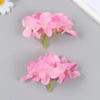 Цветы для декорирования "Гортензия" розовые 10х10 см