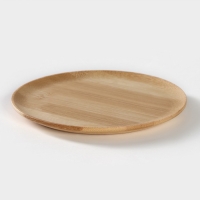 Супница фарфоровая с ручкой на бамбуковой подставке BellaTenero, 400 мл, 20,5&times;11,5&times;6,5 см, цвет белый