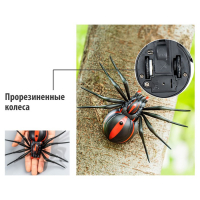 Паук радиоуправляемый &laquo;Черная вдова&raquo;, работает от батареек