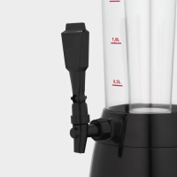 Башня пивная с ёмкостью для льда &laquo;Меркурий&raquo;, 2,5 л, цвет чёрный